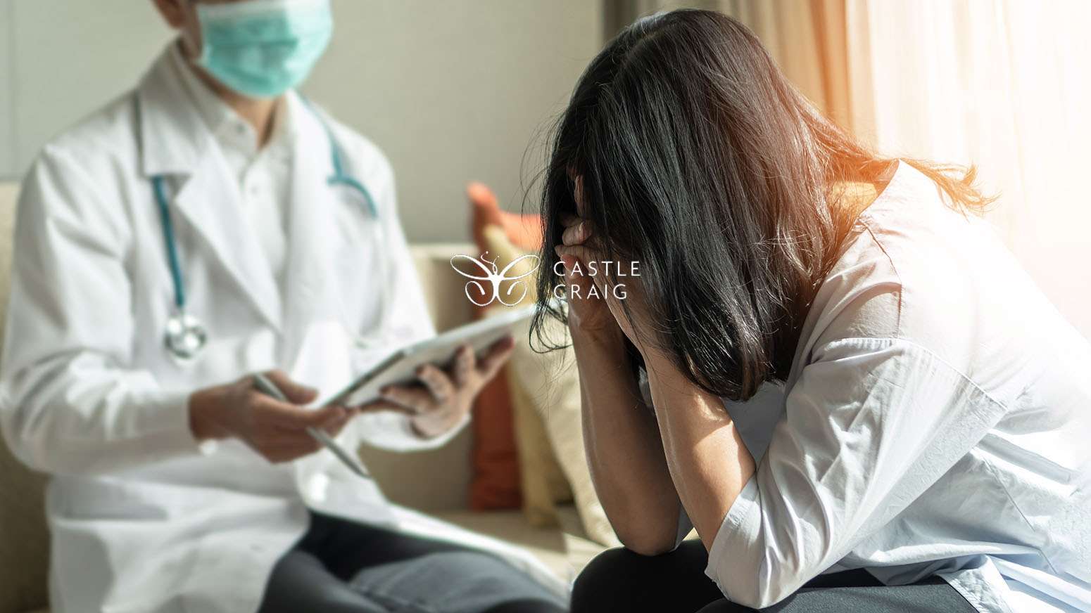 Photo of patient going through withdrawals from alcohol