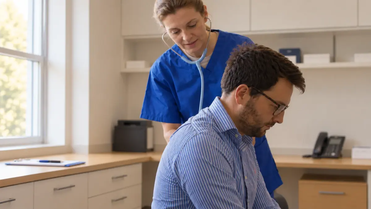 Nurse Conducting a Gentle Examination Ketamine