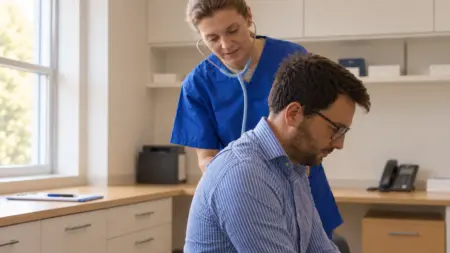 Nurse Conducting a Gentle Examination Ketamine