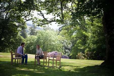 Castle Craig Outdoor Bench Talking