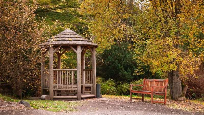 Castle Craig private residential rehab outdoor garden area