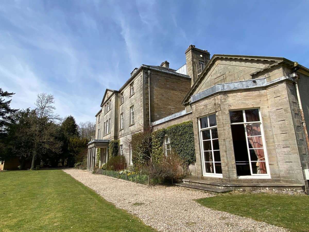 Castle private residential outdoor angle blue sky