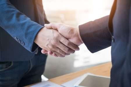 Two Business Men Shaking Hands