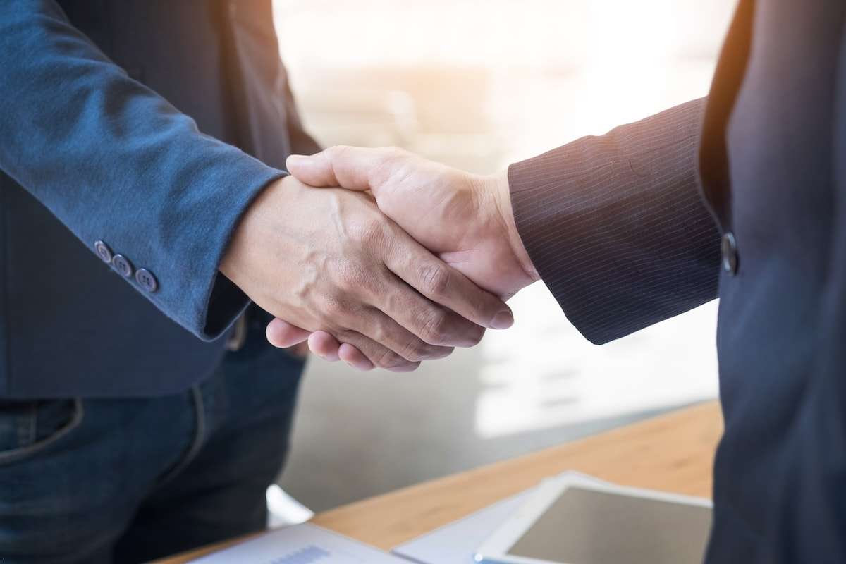 Two Business Men Shaking Hands